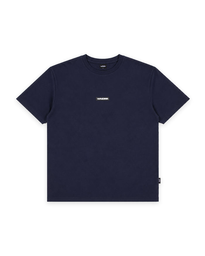 WNDRR HEXED BOX FIT TEE 'NAVY'