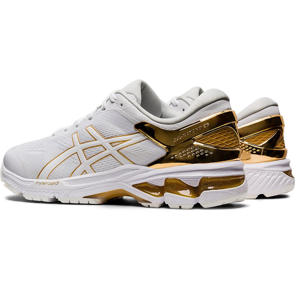 Men's ASICS Gel Kayano 26 Platinum 'White/Gold'