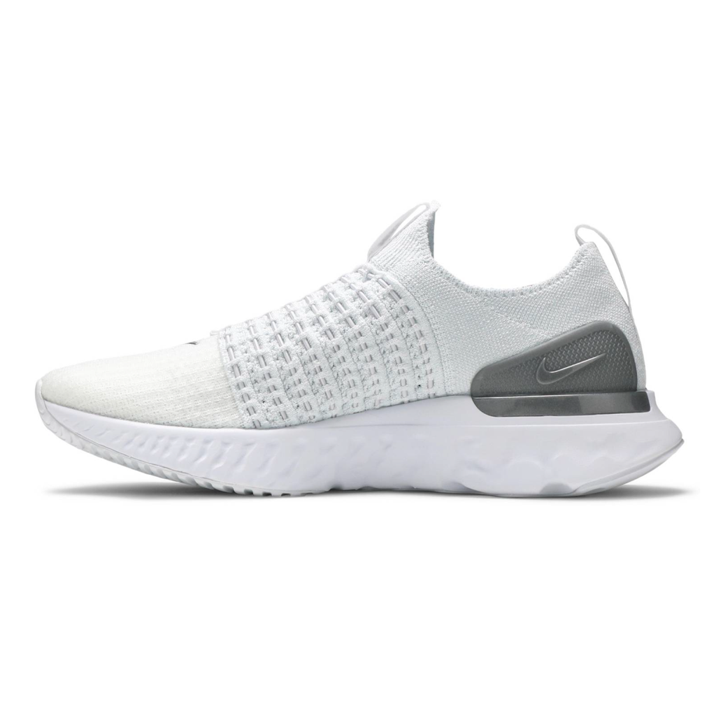 Women's Nike Phantom React Flyknit 2 'True White/Metallic Silver'