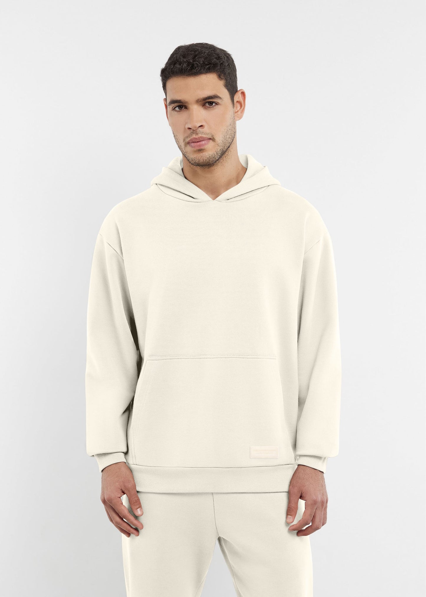 TGM Oversized Tonal Back Print Hoodie 'Ivory'