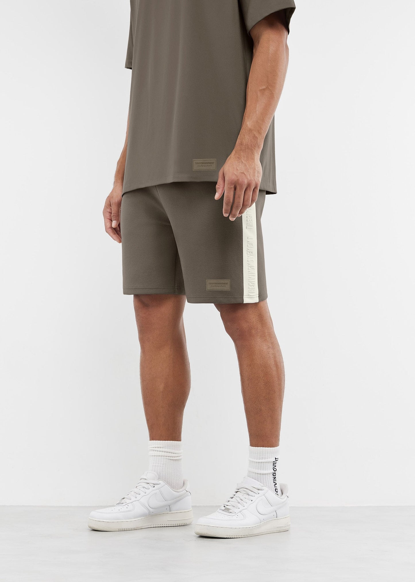 TGM 7 inch Regular Fit Striped Track Shorts