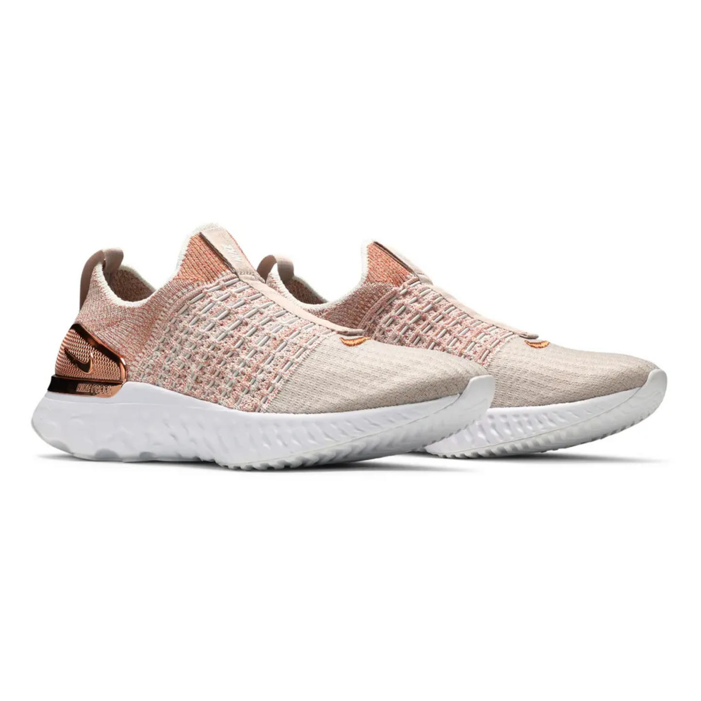 Women's Nike React Phantom FlyKnit 2 Premium 'Fossil Stone Metallic Red Bronze'