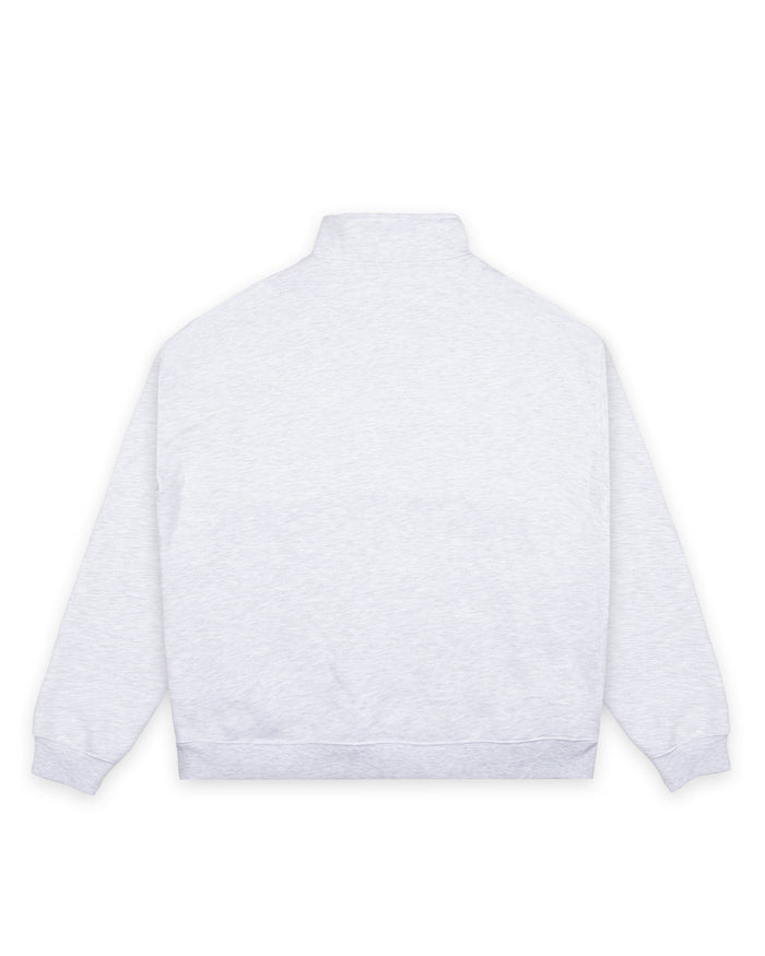 WNDRR SOHO 1/4 ZIP SWEAT 'WHITE MARLE'