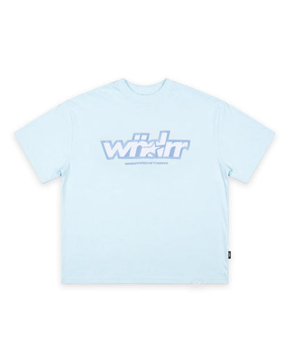WNDRR FIVE POINT HEAVY WEIGHT TEE 'BABY BLUE'