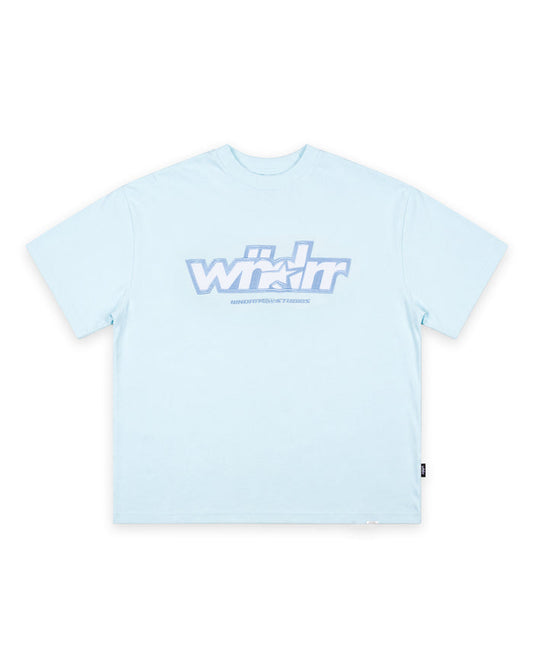 WNDRR FIVE POINT HEAVY WEIGHT TEE 'BABY BLUE'