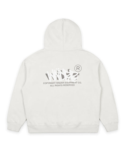 WNDRR TAGGED HOOD SWEAT 'OYSTER'