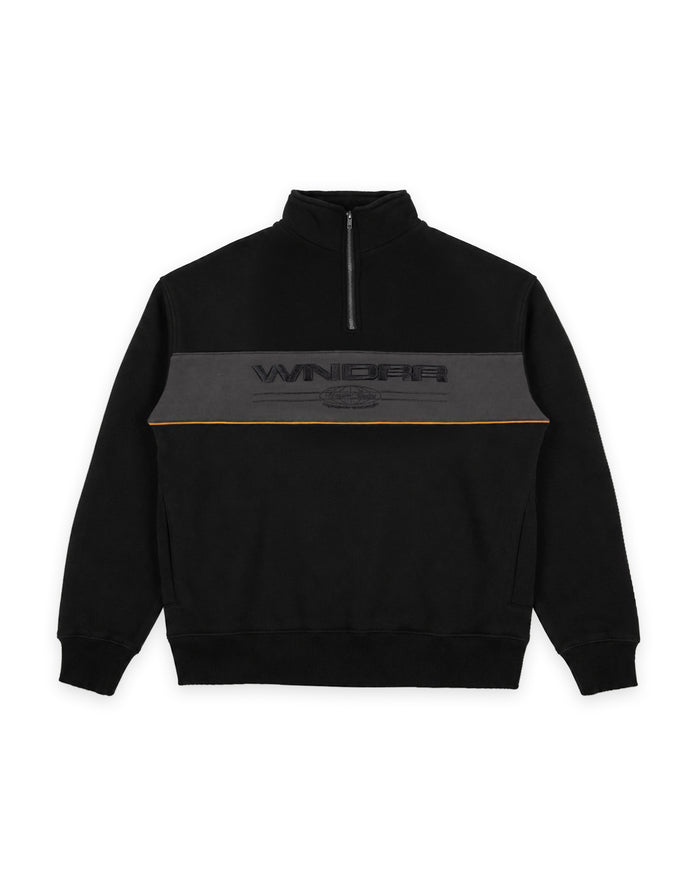 WNDRR MAISON 1/4 ZIP SWEAT 'BLACK'