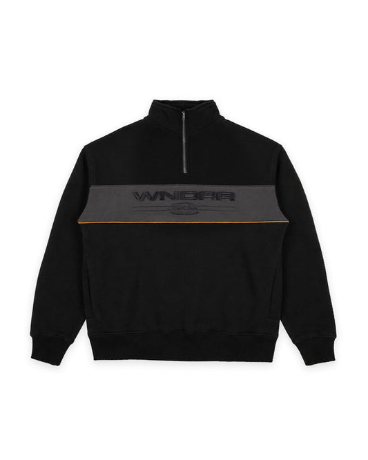WNDRR MAISON 1/4 ZIP SWEAT 'BLACK'