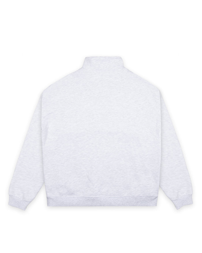 WNDRR SOHO 1/4 ZIP SWEAT 'WHITE MARLE'
