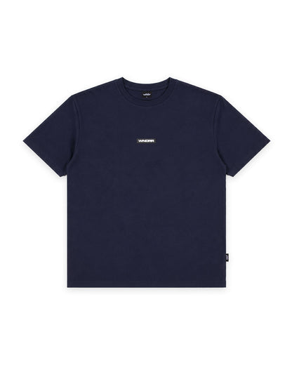 WNDRR HEXED BOX FIT TEE 'NAVY'