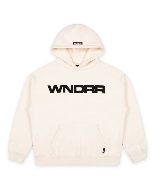 WNDRR MOTIF HOOD SWEAT 'OFF WHITE'