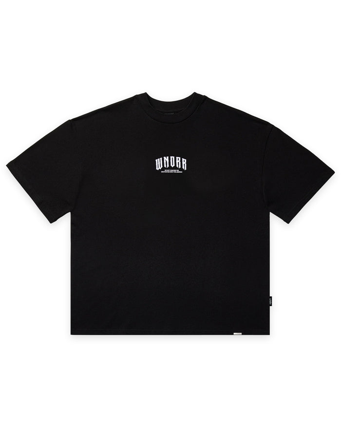 WNDRR RAIDER HEAVY WEIGHT TEE 'BLACK'