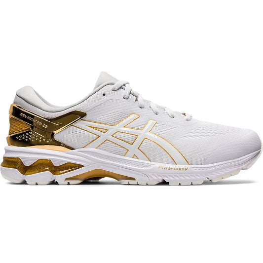 Men's ASICS Gel Kayano 26 Platinum 'White/Gold'
