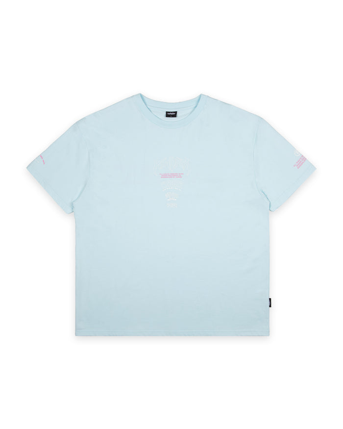 WNDRR OVERPOWER BOX FIT TEE 'BABY BLUE'