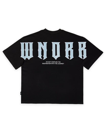 WNDRR RAIDER HEAVY WEIGHT TEE 'BLACK'