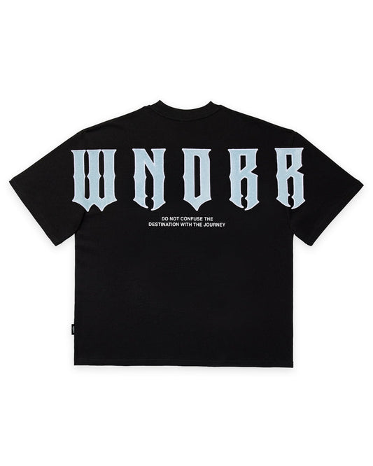 WNDRR RAIDER HEAVY WEIGHT TEE 'BLACK'