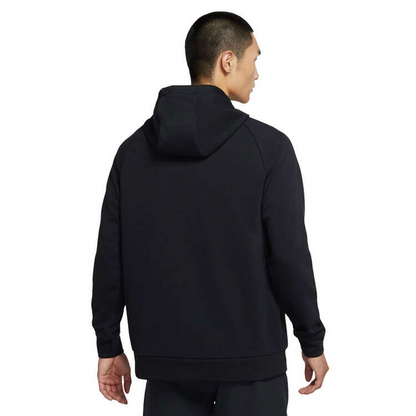 Nike Dri-FIT Graphic Pullover Fitness Hoodie 'Black'