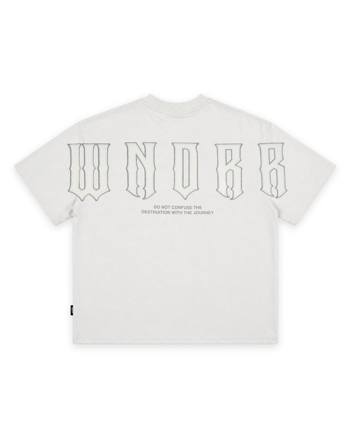 WNDRR RAIDER HEAVY WEIGHT TEE 'OYSTER'