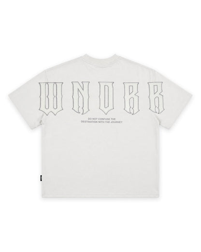 WNDRR RAIDER HEAVY WEIGHT TEE 'OYSTER'