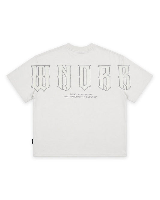 WNDRR RAIDER HEAVY WEIGHT TEE 'OYSTER'