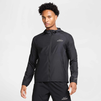 Nike Dri-FIT Miler Flash Water Repellant Jacket 'Black'