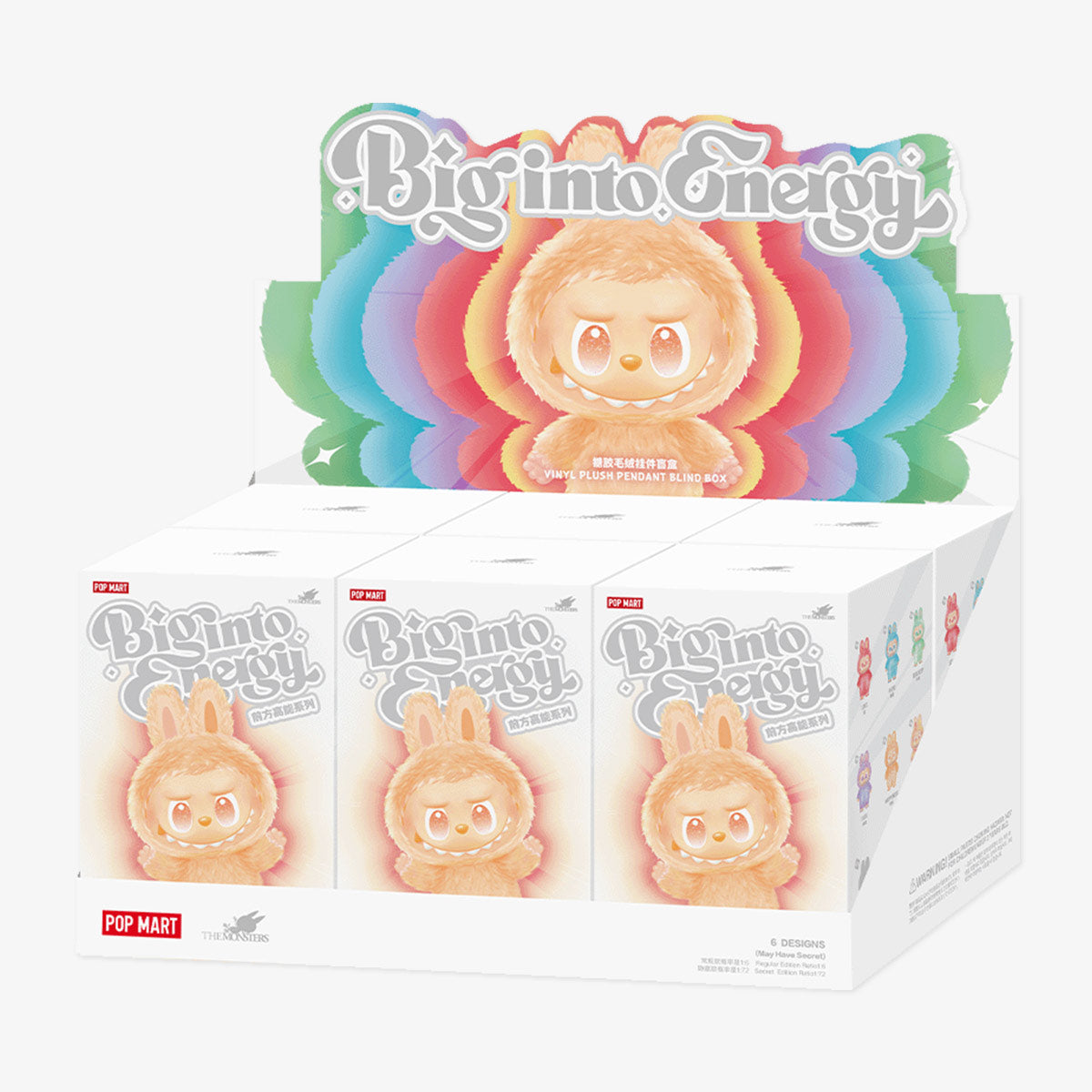 Pop Mart Labubu V3 Big Into Energy Blind Box x6