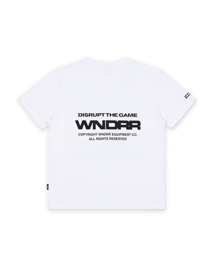 WNDRR REFRAIN BOX FIT TEE 'WHITE'