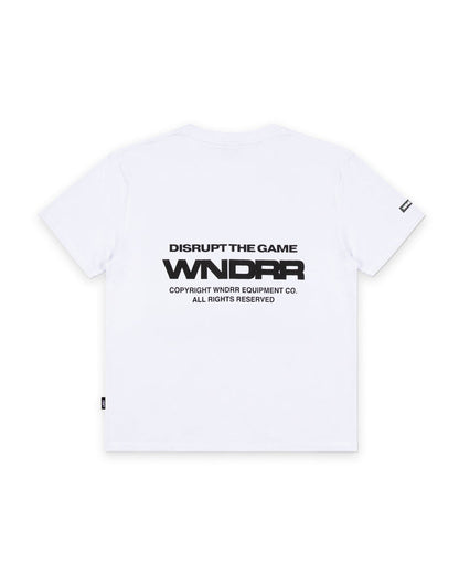 WNDRR REFRAIN BOX FIT TEE 'WHITE'