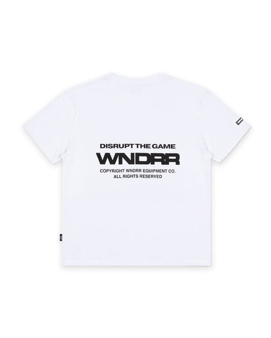 WNDRR REFRAIN BOX FIT TEE 'WHITE'