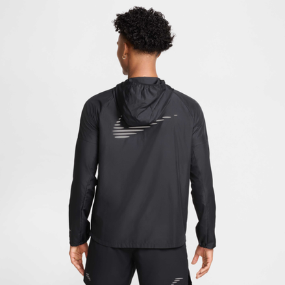 Nike Dri-FIT Miler Flash Water Repellant Jacket 'Black'