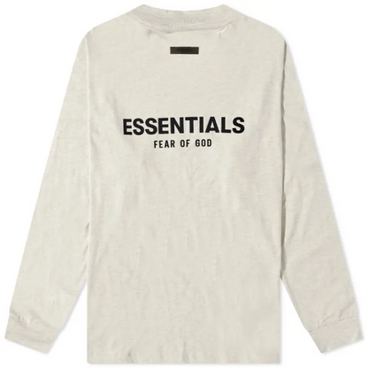 Fear of God Essentials Long Sleeve T-Shirt 'Light Oatmeal'