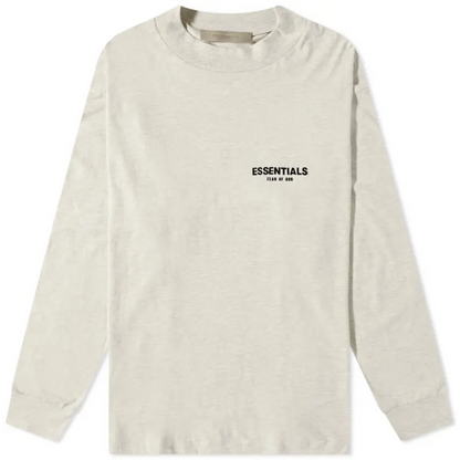 Fear of God Essentials Long Sleeve T-Shirt 'Light Oatmeal'