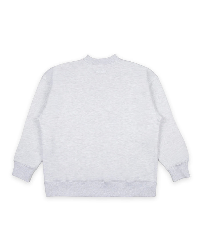 WNDRR CREDIT CREW SWEAT  'WHITE MARLE'