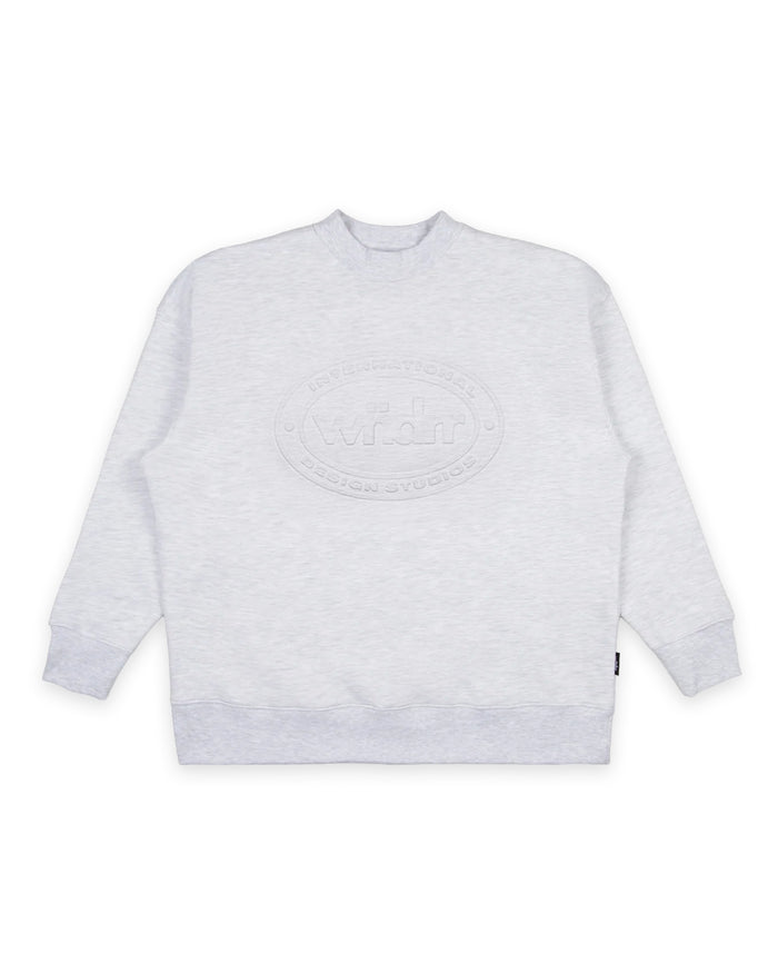 WNDRR CREDIT CREW SWEAT  'WHITE MARLE'