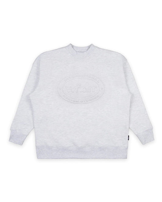 WNDRR CREDIT CREW SWEAT  'WHITE MARLE'