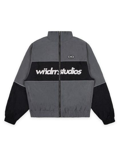 WNDRR GLOBE SPORT JACKET 'GREY BLACK'