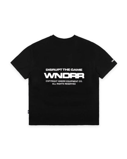 WNDRR REFRAIN OUT BOX FIT TEE 'BLACK'