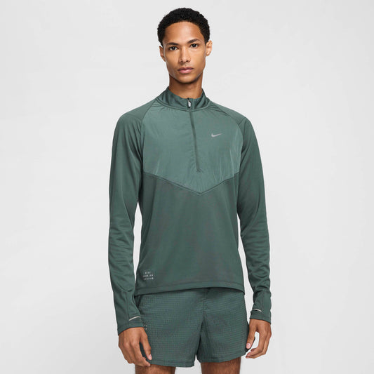 Men's Dri-FIT 1/2-Zip Mid-Layer Running Top 'Vintage Green'