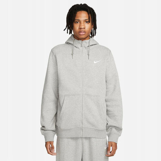 Men's Nike Club Swoosh Full Zip Hoodie 'Grey'