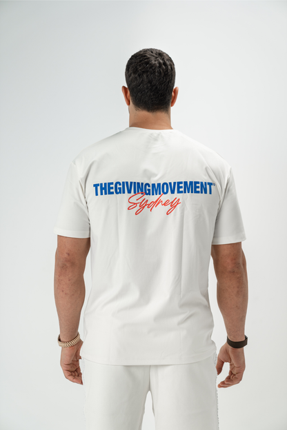 TGM Sydney Print Oversized T-Shirt 'IVORY'
