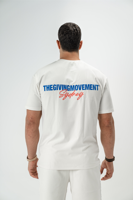 TGM Sydney Print Oversized T-Shirt 'IVORY'