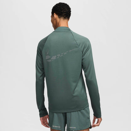 Men's Dri-FIT 1/2-Zip Mid-Layer Running Top 'Vintage Green'