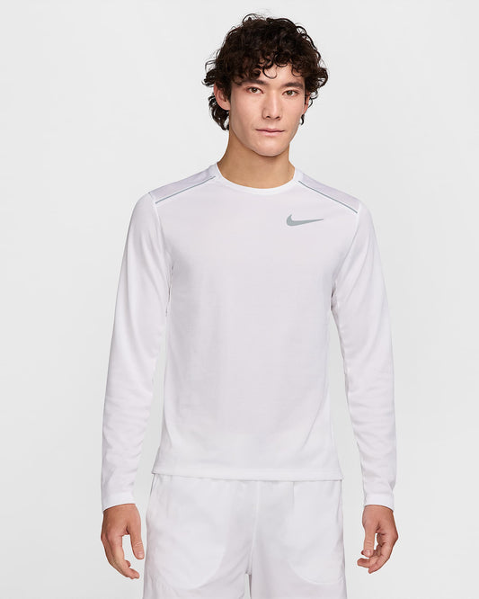 Men's Nike DRI-FIT Miler Long Sleeve Tee 'white'