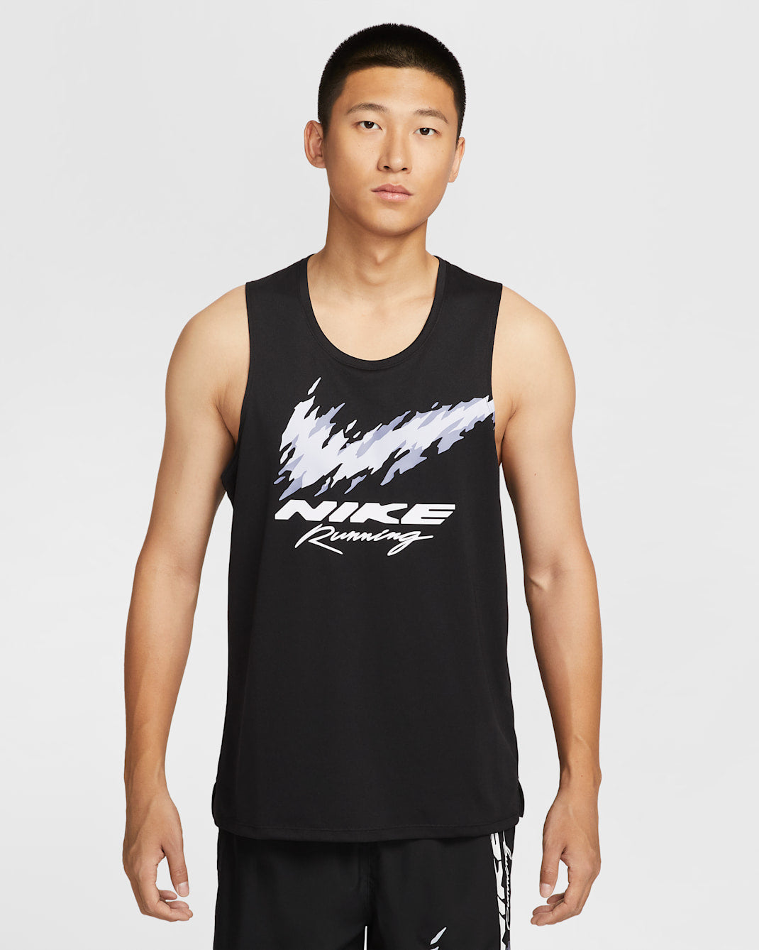 Men's Nike Miler Dri-FIT Running Tank Top 'Black'