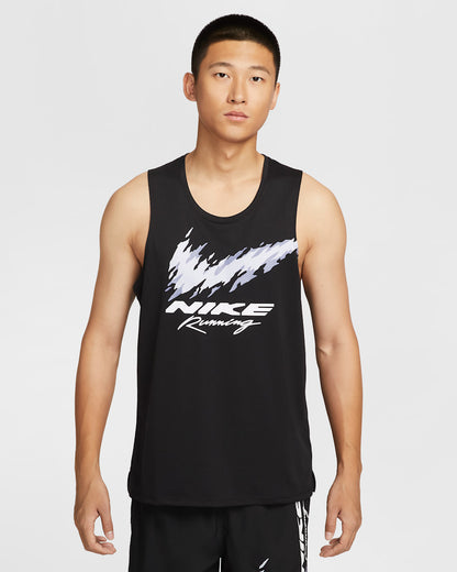 Men's Nike Miler Dri-FIT Running Tank Top 'Black'