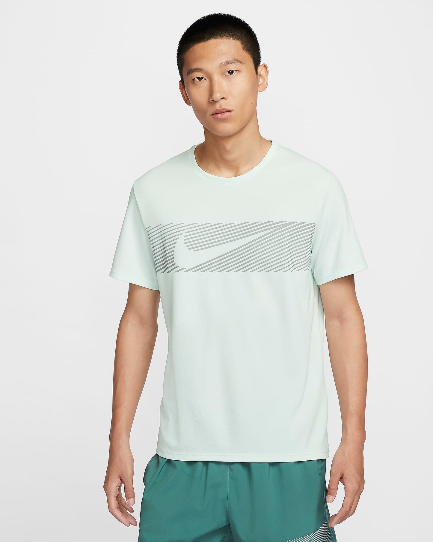 Nike Miler Flash Dri-FIT UV Short-Sleeve 'Barely Green'