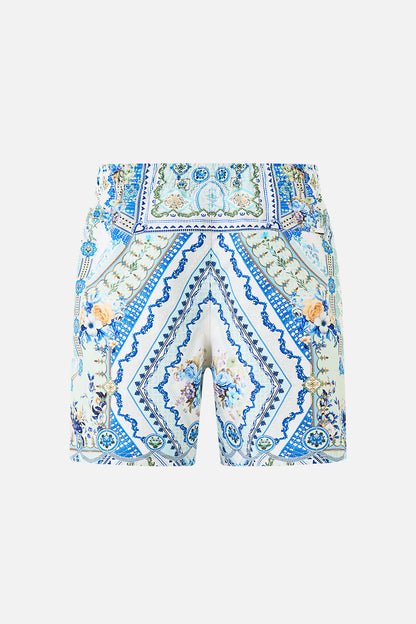 Camilla mid length boardshort 'Homespun Heart'