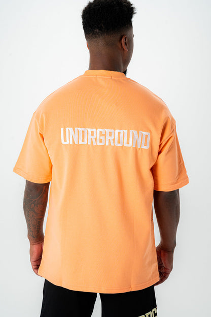 UG EMPIRE STREET TEE SUMMER 'ORANGE/WHITE'
