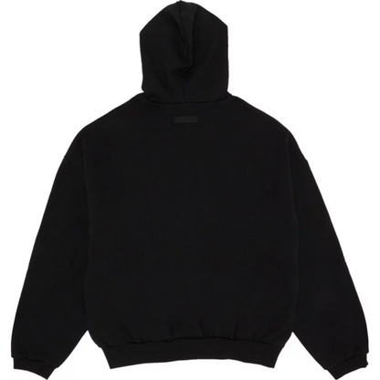 Fear of God Essentials Hoodie 'Jet Black' (SS24)