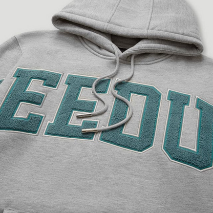 Geedup Team Logo Hoodie 'Grey/Aqua Green'